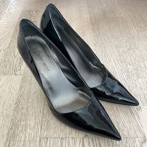 Nine West Black Patent Heels